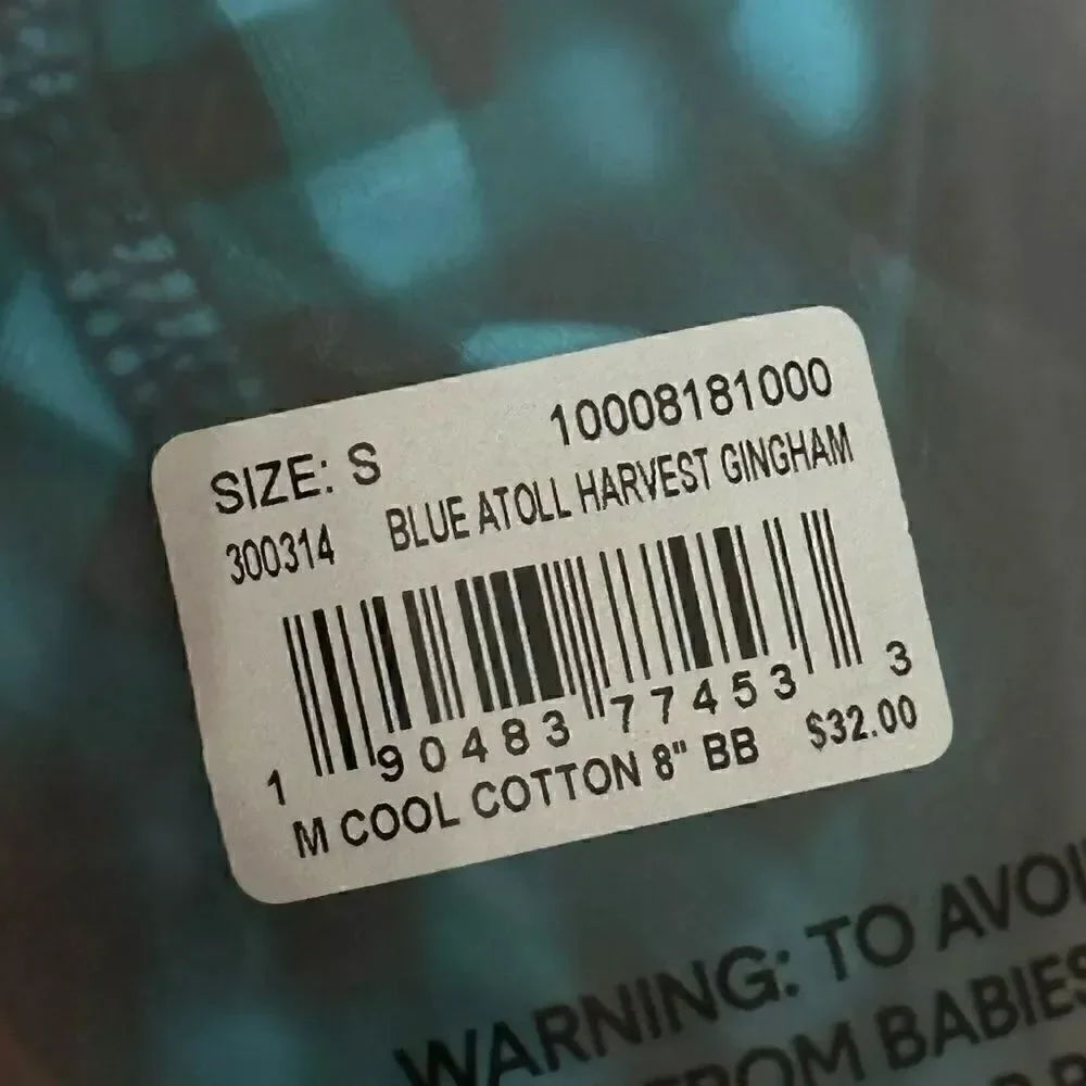 NWTs Tommy John Cool Cotton 8 Inch Boxer Brief Size Small